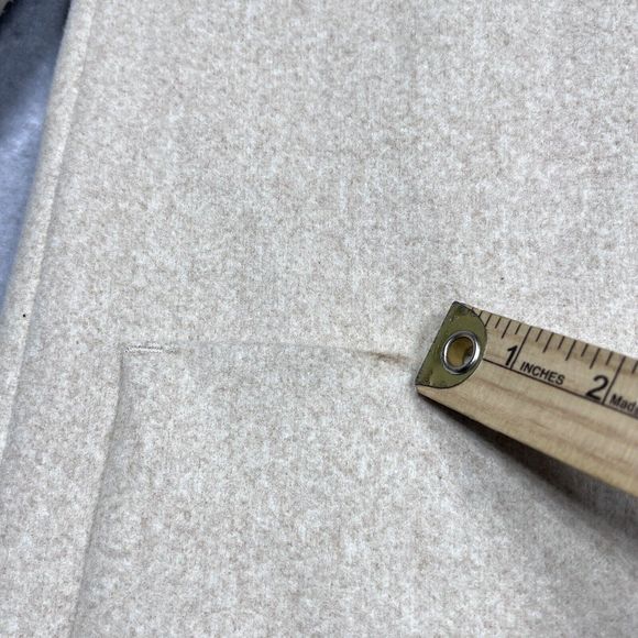 Zara Overcoat Womens Size Medium Beige One Button Coat Jacket Polyester Pockets - Picture 11 of 13